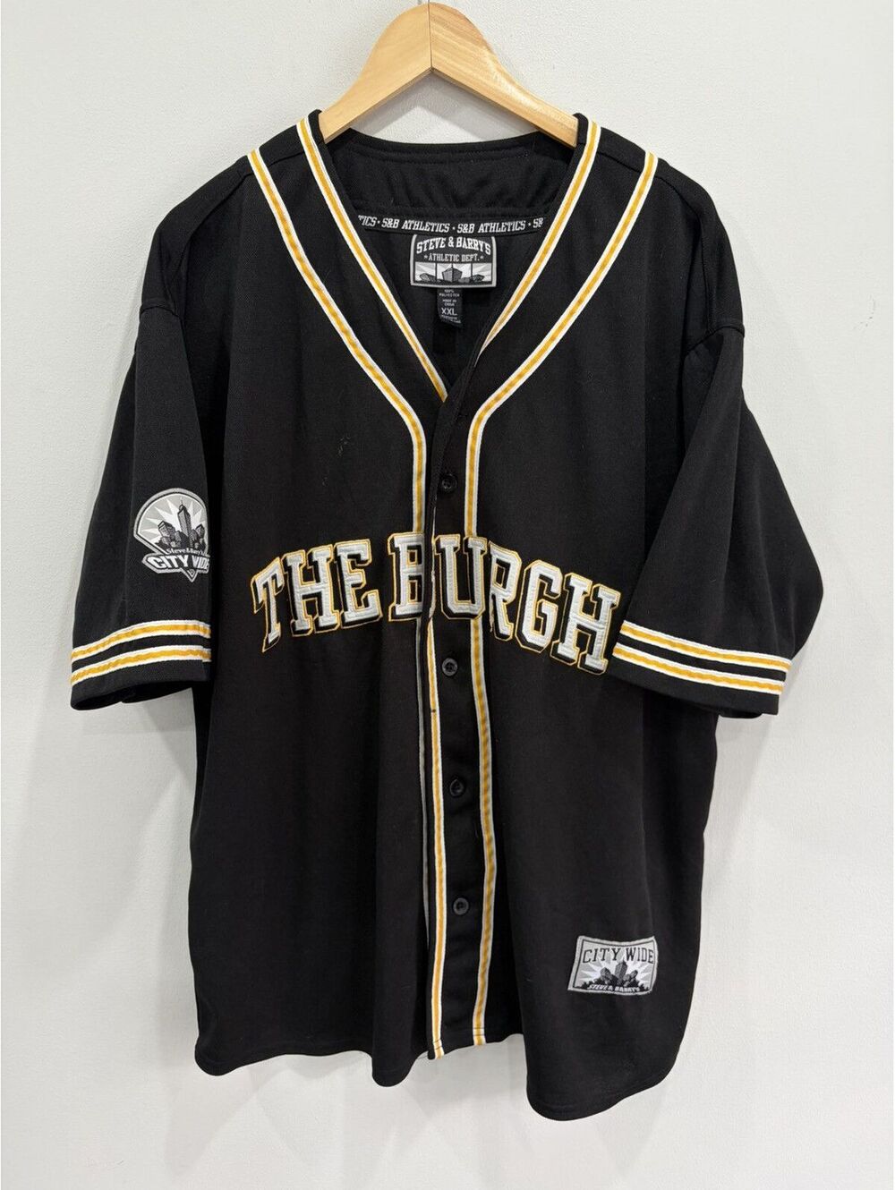 Vintage Pittsburgh The Burgh Baseball Jersey xxl